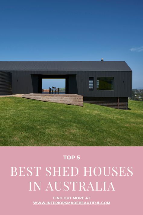 Shed Turned House, Double Shed Roof, Shed Roof House Plans, Shed To House Conversion, Australian Sheds, Shed Roof House, Houses In Australia, Shed Homes Ideas, Livable Sheds