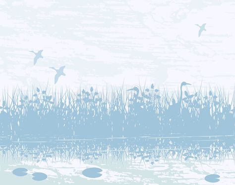 Wetland. Vector illustration of birds in a natural wetland , #ad, #illustration, #Vector, #Wetland, #wetland, #natural #ad Wetland Illustration, Floating Wetland, Ad Illustration, Background Wallpapers, Photoshop Textures, Information Graphics, Design Background, Illustration Vector, Stock Images Free