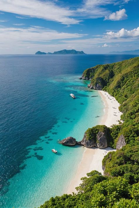 10 Breathtaking Beaches in the Philippines You Can&#8217;t Miss! Beach In Philippines, Philippines Beach Aesthetic, Philippines Beach, Tropical Beach Aesthetic, Seychelles Aesthetic, Philippines Aesthetic, Philippines Beaches, Puerto Princesa, Beautiful Beach Pictures