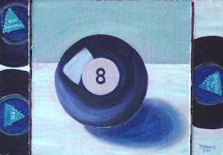 Magic 8 Ball Drawing, 8ball Painting, Eight Ball Aesthetic, 8 Ball Painting On Canvas, Magic Eight Ball Aesthetic, Pool Ball Painting, Magic 8 Ball Painting, 8 Ball Canvas Painting, Round Pfp 8 Ball