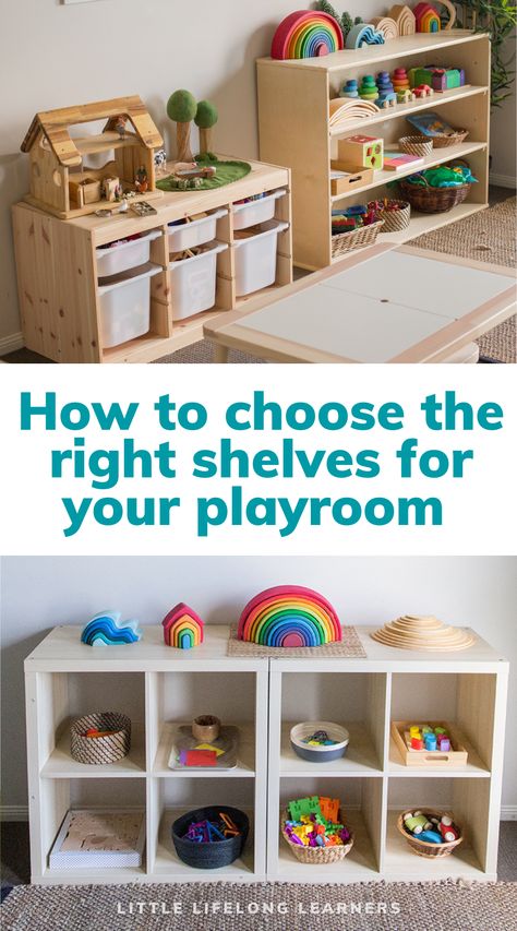 Storage Nursery Ideas, Playroom Decoration Ideas, Small Playroom Organization, Playroom Layout, Small Kids Playrooms, Simple Playroom, Playroom Decorating Ideas, Playroom Decor Ideas, Playroom Organization Ideas