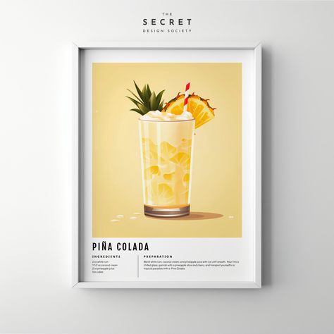 Alcohol Prints, Bar Cart Prints, Cocktail Wall Art, Cocktail Sign, Cocktail Wall, Cocktail Poster, Cocktails Sign, Signature Drinks, Classic Cocktails