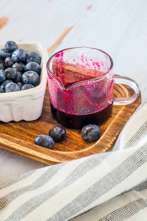 Homemade Blueberry Coffee Syrup - Sweet CS Designs. Blueberry Coffee Syrup, Blueberry Syrup For Coffee, Homemade Coffee Syrup, Homemade Blueberry Syrup, Blueberry Simple Syrup, Blueberry Coffee, Blueberry Syrup, Bran Muffins, Homemade Coffee