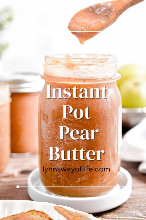 Instant Pot Pear Recipes, Pear Butter Recipe, Pear Sauce Recipe, Pear Recipes Easy, Instant Pot Stew, Canning Pears, Ripe Pears, Pear Butter, Canned Pears