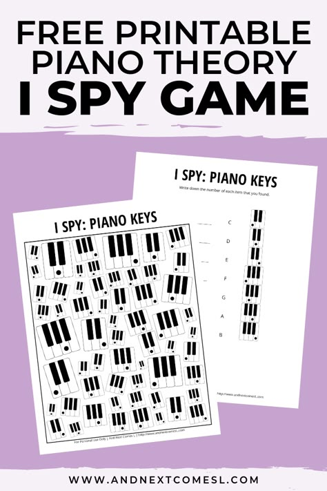 Piano Theory Worksheets, Music Games For Kids, Piano Practice Chart, Small Office Building, Piano Worksheets, I Spy Printable, Piano Teaching Games, Piano Theory, Music Theory Games