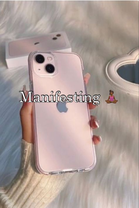 Manifest New Phone, Manifesting New Phone, How To Manifest A New Phone, New Phone Vision Board, New Phone Manifestation, Money Manifestation Vision Board, Phone Manifestation, Iphone 15 Aesthetic, Iphone 15 Pink