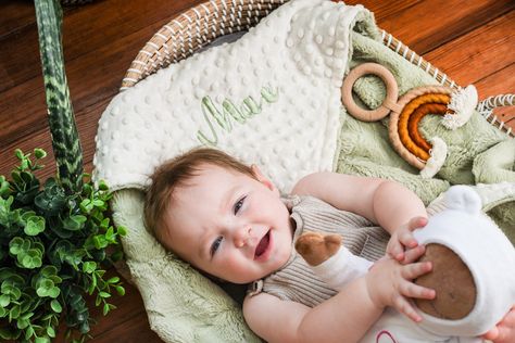 Sage green nursery girl