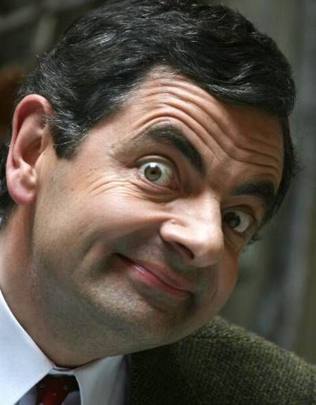 Rowan Atkinson as Mr. Bean Mr Bean Quotes, Mr Bean Funny, Johnny English, Jennifer Saunders, Funny Face Photo, Rowan Atkinson, Human Personality, Mr Bean, People Of Interest