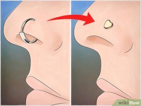 How to Remove a Nose Ring: 14 Steps (with Pictures) - wikiHow Pierce Nose, Nose Ring Sizes, Nostril Ring, How To Wear Rings, Shape Of You, Nose Rings, Nose Piercing, Make Sure, Nose Ring