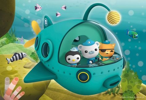 Octonauts Wallpaper, Up Carl Y Ellie, Octonauts Birthday Party, Captain Barnacles, Octonauts Party, The Octonauts, Photo Cake Topper, Baking Desserts, Daniel Tiger