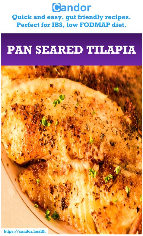 gut friendly tilapia recipe for ibs or low fodmap diet Fodmap Dinner Ideas, Low Fodmap Dinner, Tilapia Recipes Healthy, Fodmap Dinner, Fish Tacos Tilapia, Fodmap Recipes Dinner, Low Fodmap Recipes Dinner, Tilapia Recipe, Low Fodmap Diet Recipes