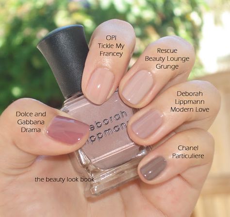 Deborah Lippmann Modern Love - The Beauty Look Book Rescue Beauty Lounge, Neutral Nail Polish, Fall Nail Colors, Deborah Lippmann, Neutral Nails, Manicure Y Pedicure, Nail Arts, Nail Polishes, Nail Polish Colors