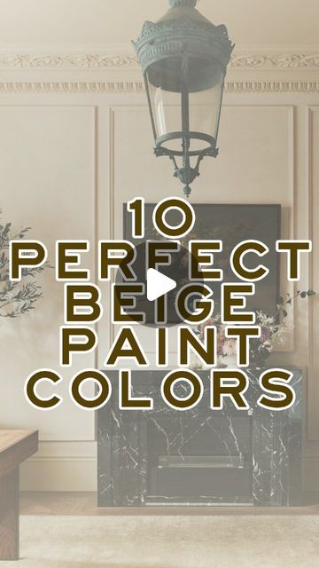 Loren Kreiss on Instagram: "Here are the 10 perfect beige paint colors for your home.

#interiordesigntrends #interiordesigninspiration #luxuryhomedesign  #interiordesigntips #interiordesignideas #paintcolors #paintideas #beigepaint #neutralaesthetic #neutralpaint" Beige Fireplace Painted, Beige Fireplace, Loren Kreiss, Fireplace Painted, Surrey House, Adobe Interior, Beige Paint Colors, Beige Paint, Best Paint