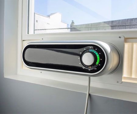 Modernized Window AC Unit Small Ac Unit, Portable Ac Unit, Hacks For Small Spaces, Window Ac Unit, Ac Unit Cover, Window Ac, Diy Ac, Awesome Gadgets, Cool Gadgets For Men