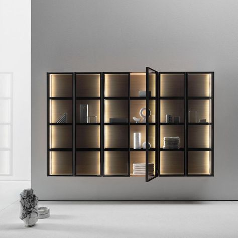 Bathroom Wardrobe, Display Cabinet Design, Modular Wardrobes, Perfume Display, The Butler, Wall Mounted Cabinet, Wardrobe Cabinets, Wardrobe Design, Wall Cabinet