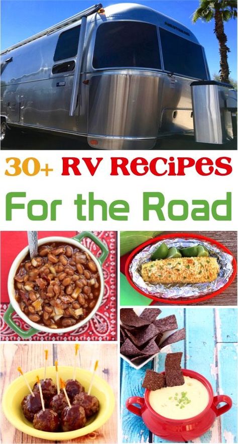 Trailer Food Ideas Camping Recipes, Trailer Recipes, Rv Food, Rv Recipes, Rv Cooking, Camp Recipes, Camping Foods, Homemade Camper, Camping Menu