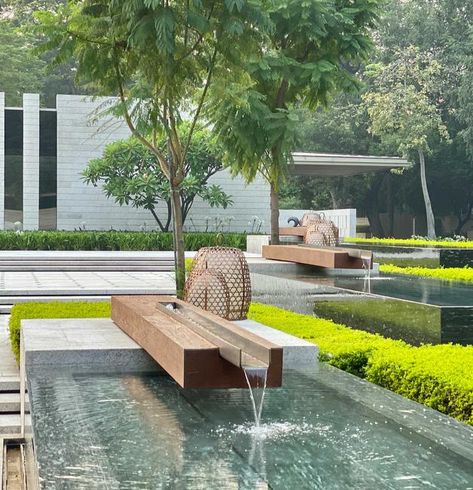 Waterscape Design, Scda Architects, Landscape Elements, Landscape Construction, Residential Complex, Landscape Features, Modern Landscaping, Landscape Architecture, Water Features