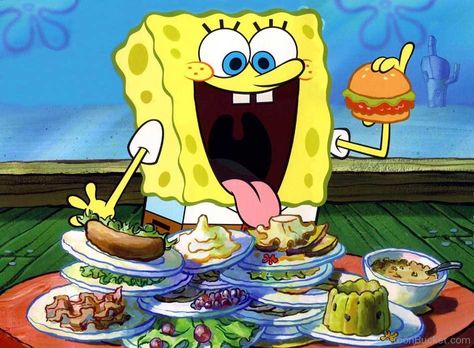 Spongebob Eating, Spongebob Party Food, Bobs Burgers Wallpaper, 8k Resolution Wallpapers, Spongebob Squarepants Cartoons, Spongebob Birthday Party, Spongebob Party, Spongebob Birthday, Spongebob Patrick