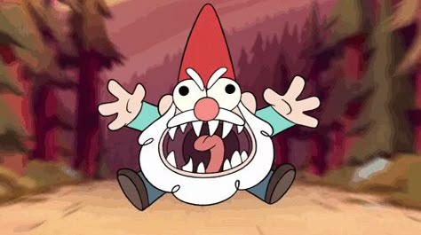 Gravity Falls Gnome, Gravity Falls Funny, Disney On Ice, Cool Backgrounds Wallpapers, Good Cartoons, Cartoon Gifs, Cartoon Memes, World Of Disney, Fall Pictures