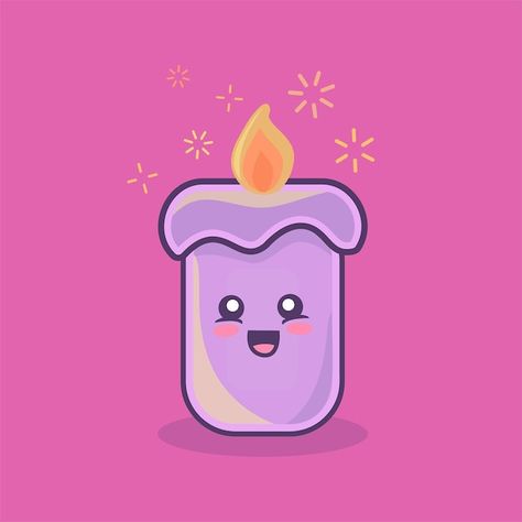 Cute Candle Drawing, Candle Character, Candle Cartoon, Create Candles, Cartoon Candle, Cute Candle, Candle Drawing, Character Icon, Dark Castle