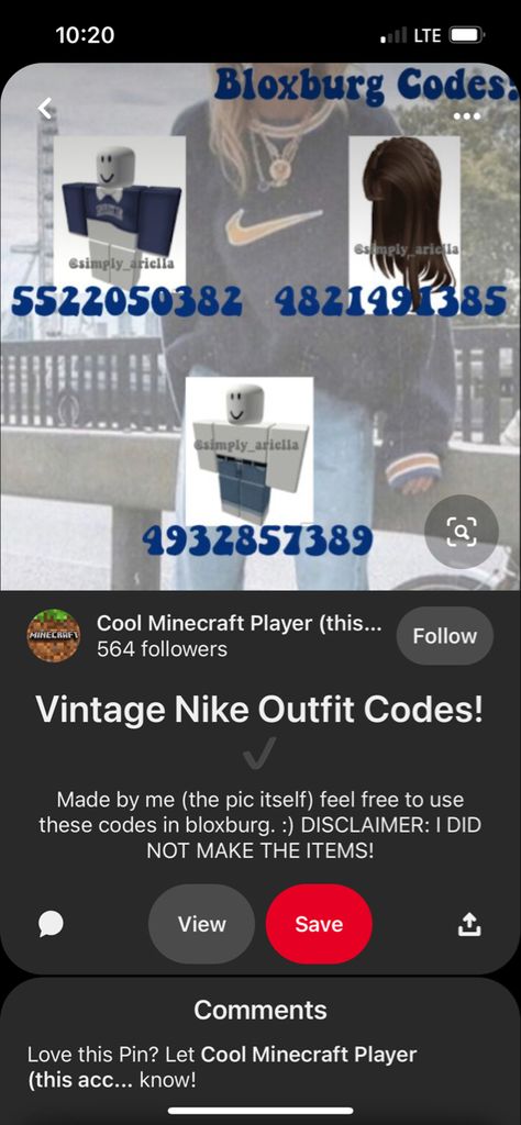 Vintage Nike Outfits, Code Outfit, Cool Minecraft, Nike T, Roblox Codes, Nike Tech, Nike Outfits, Vintage Nike, Coding