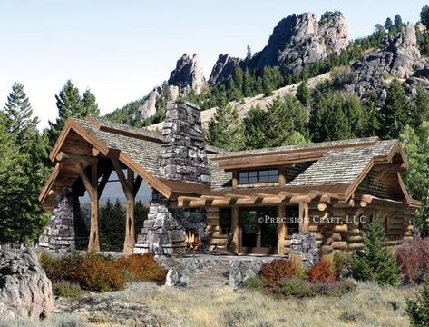 Log Home Flooring, Log Home Plan, Stone Cabin, Log Cabin Interior, Log Home Designs, Log Home Floor Plans, Log Home Plans, Garage Apartment Plans, Cozy Cabins