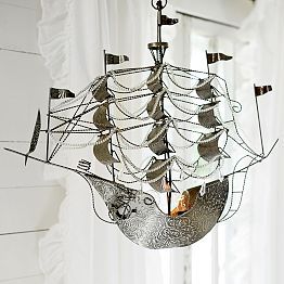 Chandeliers, Bedroom Chandeliers & Chandelier Lighting | PBteen Ship Chandelier, Chandelier Bedroom, Teen Bedding, Teen Bedroom Decor, Pirate Ship, Pottery Barn Teen, Lighting Sale, Home Lighting, Chandelier Lighting