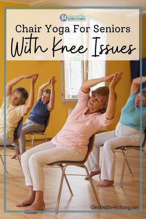 🪑 Elevate your wellness with chair yoga! Perfect for seniors with knee concerns. Embrace gentle movements and renewed vitality. #ChairYoga #SeniorWellness Chair Yoga For Seniors, Seated Yoga Poses, Simple Workout Routine, Chair Pose Yoga, Seated Exercises, Beautiful Yoga Poses, Yoga For Seniors, Chair Exercises, Chair Yoga