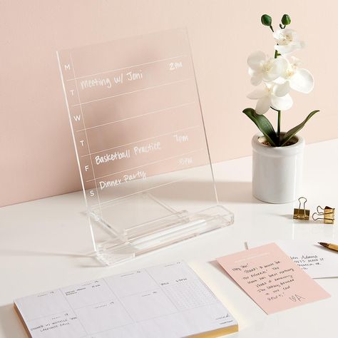 Kitchen Workspace, Desktop Planner, Weekly List, Dry Erase Board Calendar, Calendar Board, Planning Calendar, Marker Storage, Dry Erase Calendar, Mini Binder