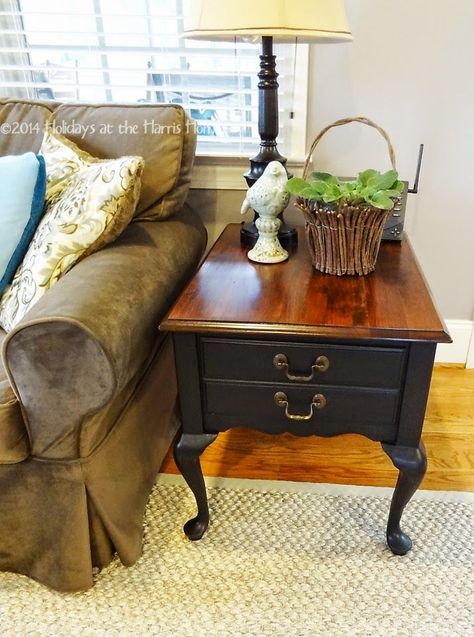 Oval End Table Makeover, End Table Inspiration, Queen Anne Table Makeover Ideas, 70s End Table Makeover, End Table Redo, Refurbished End Tables, Redo End Tables, Refinished End Tables, Old End Tables