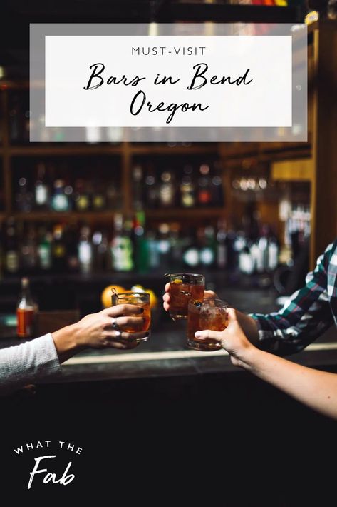 Bend isn't just for winter activities, the small town in Oregon is also home to some great craft cocktails! For the best bars in Bend, Oregon, click this pin! where to drink in Bend, best nightlife in Bend, what to do on a night out in Bend, visiting Bend, things to do in Bend Bend Oregon Bachelorette Party, Bend Oregon Things To Do In, Oregon Itinerary, Napa Wine Tasting, Redwoods Wedding, Best Beaches In Maui, Oregon Girl, Washington House, Redwood Wedding