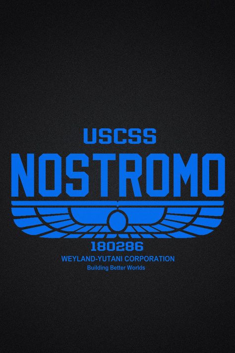 USCSS Nostromo Logo Aliens Movie Art, Nostromo Alien, Blade Runner Poster, Funny Cartoon Photos, Giger Alien, Alien Alien, Alien Xenomorph, Alien 1979, Alien Artwork