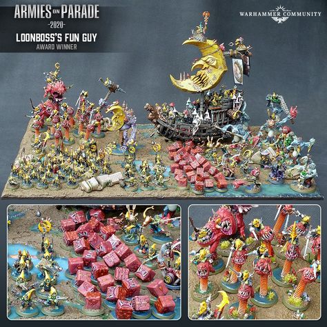 Warhammer Community Art, Armies On Parade 40k, Gloomspite Gitz Paint Scheme, Warhammer Figure Storage, Armies On Parade, Gloomspite Gitz, Age Of Sigmar Ossiarch Bonereapers, Warhammer Age Of Sigmar Gloomspite Gitz, Warhammer Armies