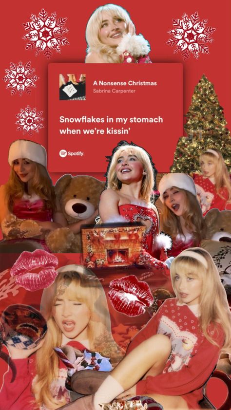 Sabrina carpenter, Sabrina Christmas, nonsense Christmas, Christmas, Xmas, college, expresso, music, music artist, fyp, for you, art, movies, wallpaper, phone wallpaper, iPhone wallpaper, Movies Wallpaper, Phone Wallpaper Iphone, Art Movies, Love Scrapbook, Xmas Wallpaper, Christmas Aesthetic Wallpaper, Christmas Collage, Wallpaper Iphone Wallpaper, Wallpaper Iphone Christmas