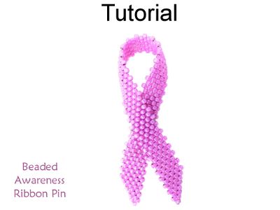 Beaded Awareness Ribbon Pin Downloadable PDF Beading Tutorial Designed by Lane Landry with Simple Bead Patterns | Simple Bead Patterns Ribbon Pattern, Patterns Simple, Ribbon Pin, Brick Stitch Pattern, Beading Techniques, Beading Tutorial, Beading Needles, Awareness Ribbon, Pattern Tutorial