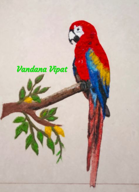 Rangoli by Vandana Vipat Animal Rangoli, Bird Rangoli, Rangoli Big, Diya Rangoli, Access Bars, Colorful Rangoli, Rangoli Designs Latest, Amazing Birds, New Rangoli Designs