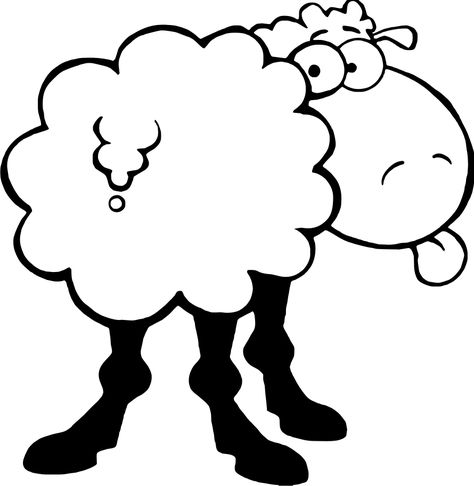 lamb clipart Funny Sheep Drawing, Black Sheep Cartoon, Sheep Drawing, Sheep Cartoon, Sheep Illustration, Tik Tok Videos Funny, Funny Sheep, Painted Rock Animals, Sheep Art