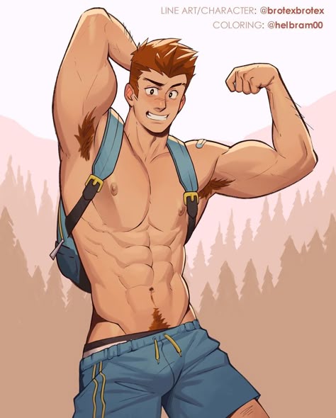 Brotex (@brotexbrotex) • Instagram photos and videos Camp Buddy, Animated Man, Queer Art, Anime Guys Shirtless, Cartoon Man, Anime Dad, Guy Drawing, Character Design Male, November 17