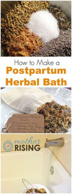 A postpartum herbal bath is a relaxing way to heal, soothe and restore oneself after the challenges of childbirth. Follow this recipe to make a herbal bath, padsicles or a postpartum herbal peri bottle. Herb Bath, Peri Bottle, Postpartum Doula, Birth Doula, Herbal Bath, Natural Pregnancy, Post Partum, Baby Massage, Postpartum Care