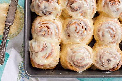 Cinnabon Cinnamon Rolls Recipe, Cinnabon Recipe, Cinnabon Rolls, Cinnabon Cinnamon Rolls, Cinnamon Roll Muffins, Bigger Bolder Baking, Baking Cookbooks, Baked Rolls, Perfect Brunch