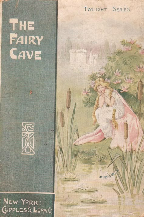 'The Fairy Cave' by VM Dawson *~❤•❦•:*´`*:•❦•❤~*. Fairy Cave, Desain Quilling, Vintage Book Covers, Fairy Book, Vintage Poster Art, The Fairy, Room Posters, Book Illustration, Vintage Books