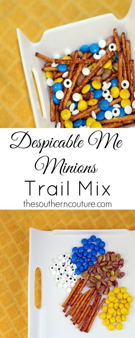 Enjoy watching the Despicable Me movies with a fun snack that your kiddos can even make too. Get the full recipe at thesoutherncouture.com. Birthday Party Food For Kids, Party Food For Kids, Despicable Me Party, Minion Christmas, Food For Kids, Despicable Me Minions, Minion Birthday Party, Minion Birthday, Minion Party