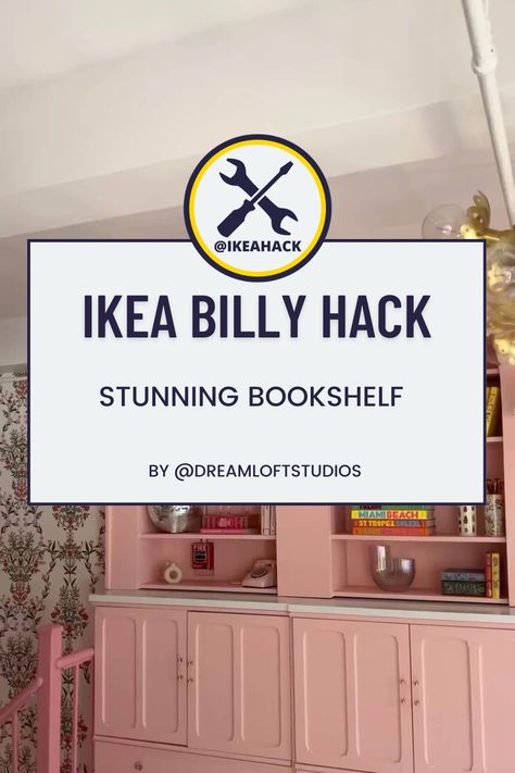 Ikea Lommarp Hack, Ikea Lommarp, Bookshelf Bar, Billy Hack, Ikea Billy, Billy Bookcase, Diy Ikea Hacks, Ikea Diy, Marble Countertops