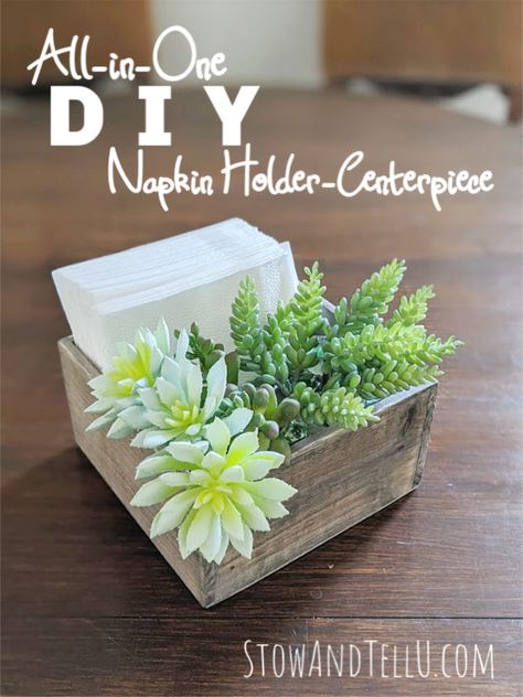 Paper Napkin Holder Ideas, Napkin Holder Centerpiece, Kitchen Table Napkin Holder Centerpiece, Diy Paper Napkin Holder, Paper Napkin Holder, Napkin Holder Diy, Diy Napkin Holder Ideas, Napkin Holder Ideas, Napkin Holder Ideas Diy