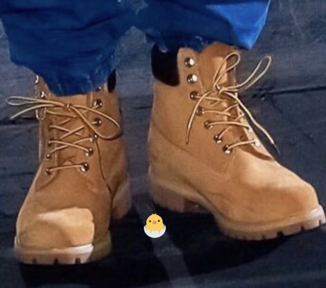 Jungkook Timberlands, Timberland Leather High-top Boots, Classic Ankle-high Timberland Boots, Outfit With Black Boots, Timberland Brown Ankle-high Work Boots, Timberland Ankle-high Waterproof Boots With Reinforced Toe, Shoes Too Big, Anime Dolls, Timberland Boots