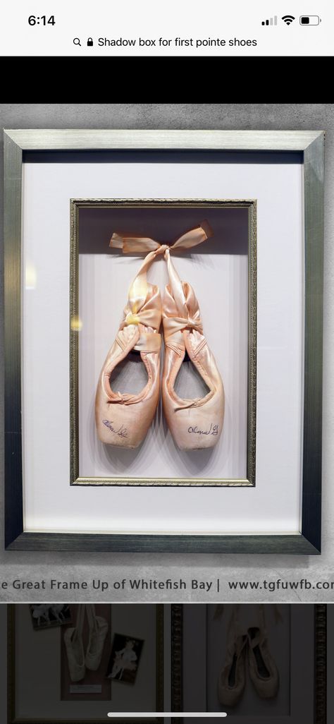 Shadow Box Pointe Shoes, Framed Ballet Shoes, Guest Room Storage, Shared Girls Room, Pointe Shoe, Ballet Kids, Shoe Ideas, Pointe Shoes, Room Storage