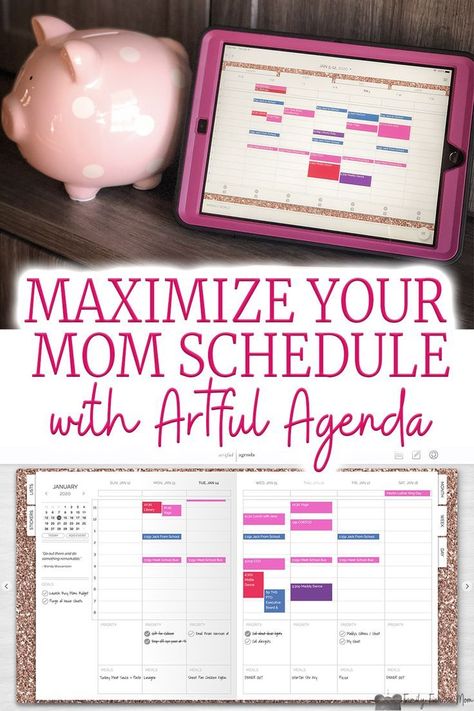 Budgeting Your Time to Maximize Your Mom Schedule darkmodeplanner #plannerorganization #undateddigitalplanner #coverplanner. Artful Agenda, Block Schedule, Block Scheduling, Mom Schedule, Advice For New Moms, School Calendar, Family Finance, Planner Pdf, Digital Calendar