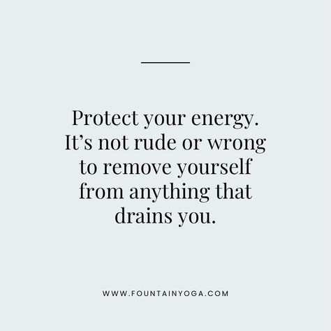 🔋✨ Ever notice how certain things drain your energy? It’s important to recognize and set boundaries with those energy takers—whether it’s negative thoughts, stressful environments, or even unhealthy habits. 🌿 Remember, protecting your energy is a form of self-care. 💬 “Protect your energy. It’s not rude or wrong to remove yourself from anything that drains you.” 💫 Prioritize your well-being and create space for what truly fuels you. 🌸 How do you protect your energy? Let us know below! 👇 #En... Energy Drainers Vs Energy Givers, Remove Negative Energy Quotes, Settings Boundaries, How To Prioritize Yourself, Protect Your Energy Quotes, Energy Takers, Negative Energy Quotes, Drained Quotes, Remove Negative Thoughts