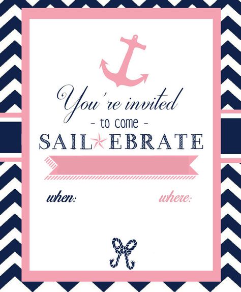 Pink Nautical Party, Cruise Birthday Party Theme, Yacht Birthday Party Ideas, Sailor Baby Shower Theme, Boat Party Theme, 1st Birthday Themes Girl, Sweet Sixteen Themes, Sailor Birthday, 6th Birthday Girls