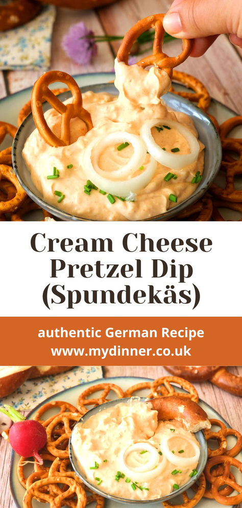 Pretzel Dip with Pretzels German Pretzel Dip, German Dip Recipes, Cheesy Pretzel Dip, Horseradish Mustard Dip For Pretzels, Dots Pretzel Dip, Father’s Day Appetizer Ideas, Dips To Serve With Pretzels, Cream Cheese Pretzel Dip, Pretzels Dip